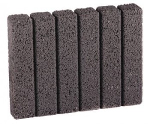 Obrzeże palisadowe 37x6x28 kolor grafit LUX