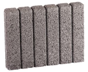 Obrzeże palisadowe 37x6x28 kolor szary LUX 